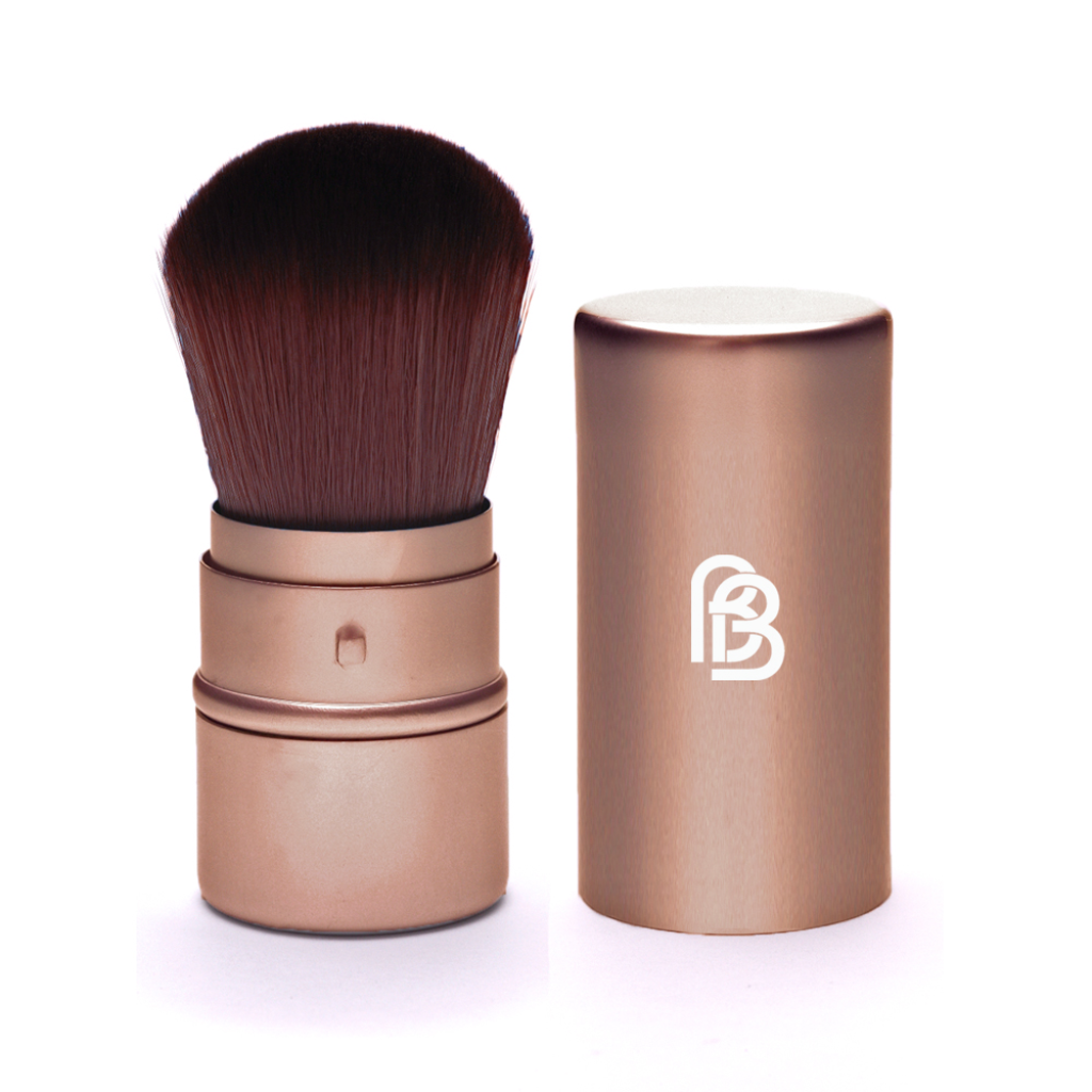 BareFaced Beauty Retractable Kabuki Brush. Mineral powder brush.