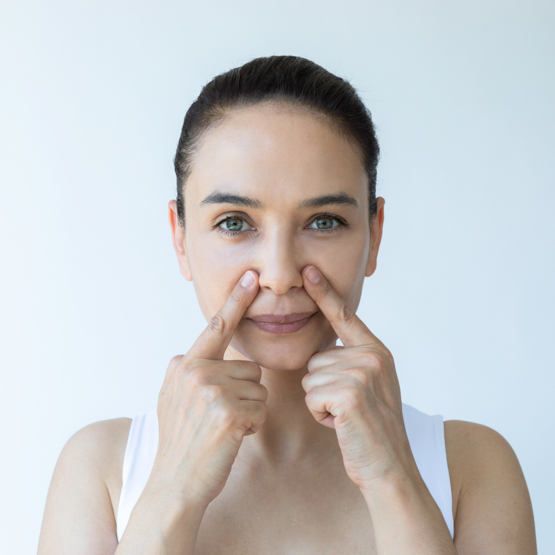 face yoga techniques around the nose