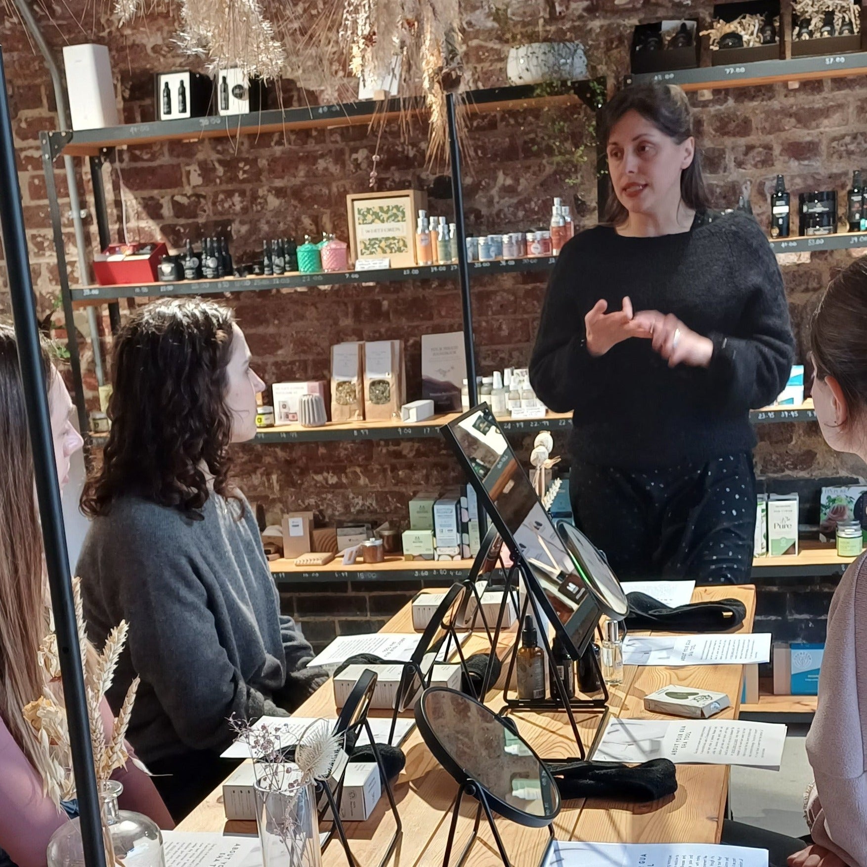 teacher talking through how to use a gua sha