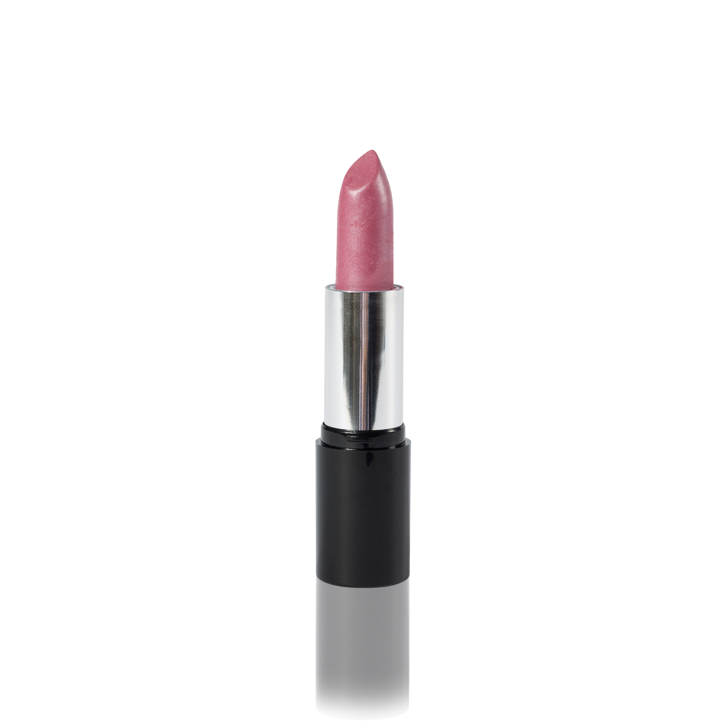 A single tube of the odylique marshmallow natural mineral lipstick with the cap removed, revealing the light pink shade, set against a plain white background.
