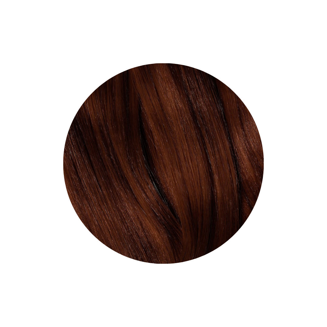 colour swatch of chestnut natural organic hair dye