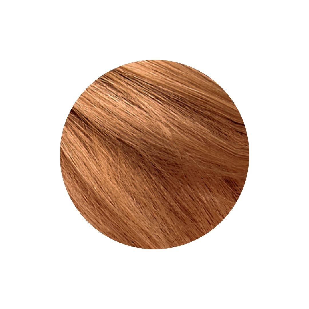 colour swatch of golden blonde natural hair dye from it's pure