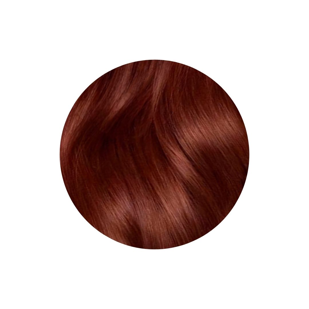 colour swatch of henna red natural organic hair dye