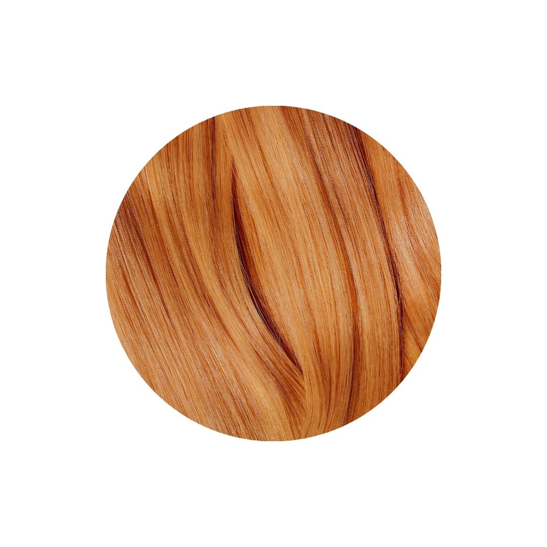 colour swatch of golden blonde it's pure natural organic hair colour