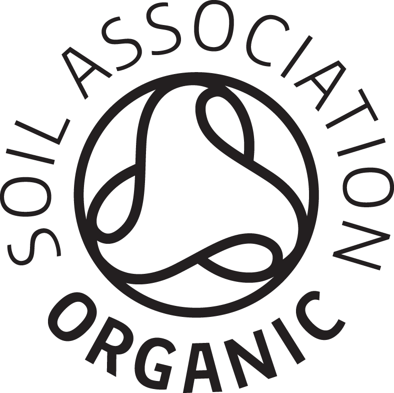 soil association certified organic logo on clear background