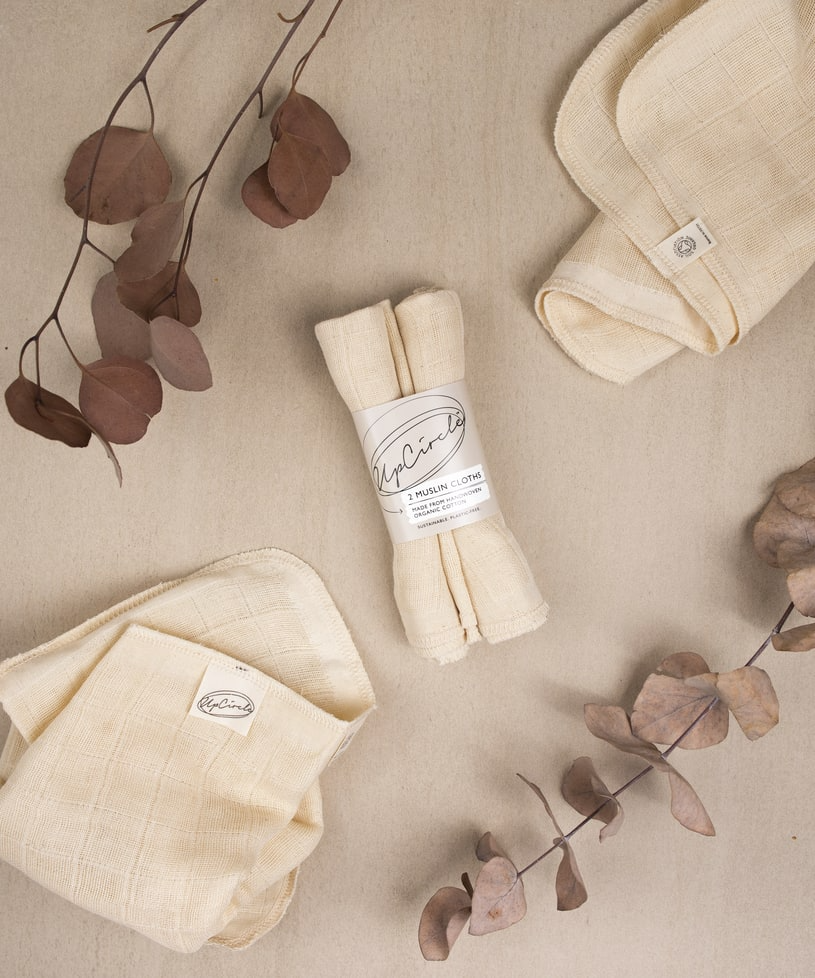 Organic Muslin Face Cloths