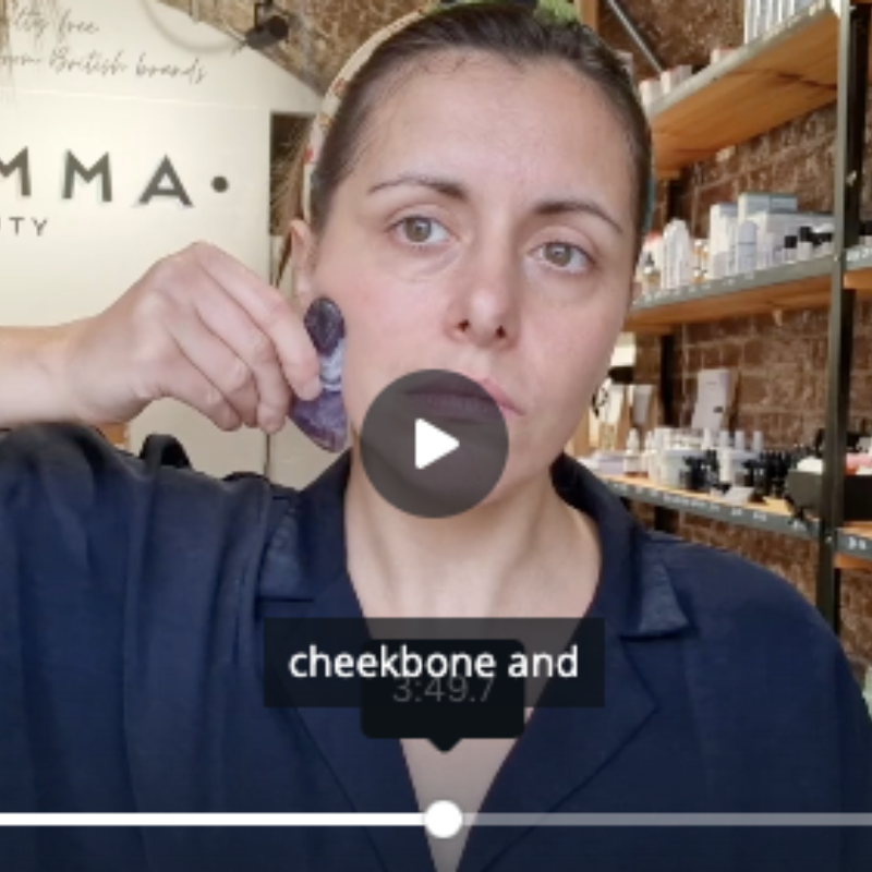 Online Gua Sha Class + Amethyst Gua Sha + Face Oil