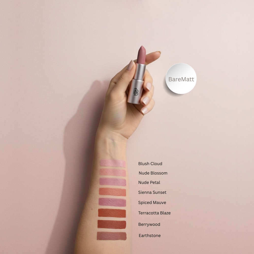BareMatt Natural Vegan Mineral Lipstick