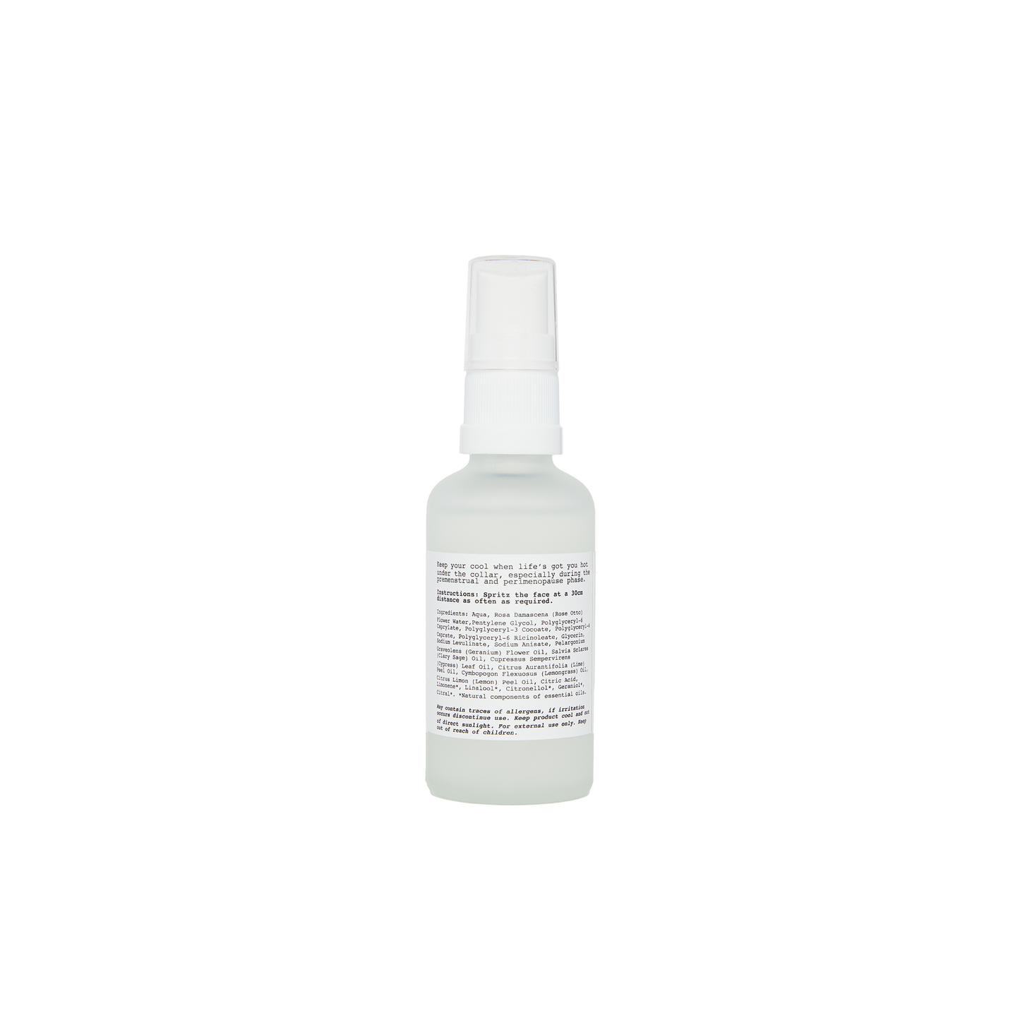 Cool and calm menopause hot flush mist