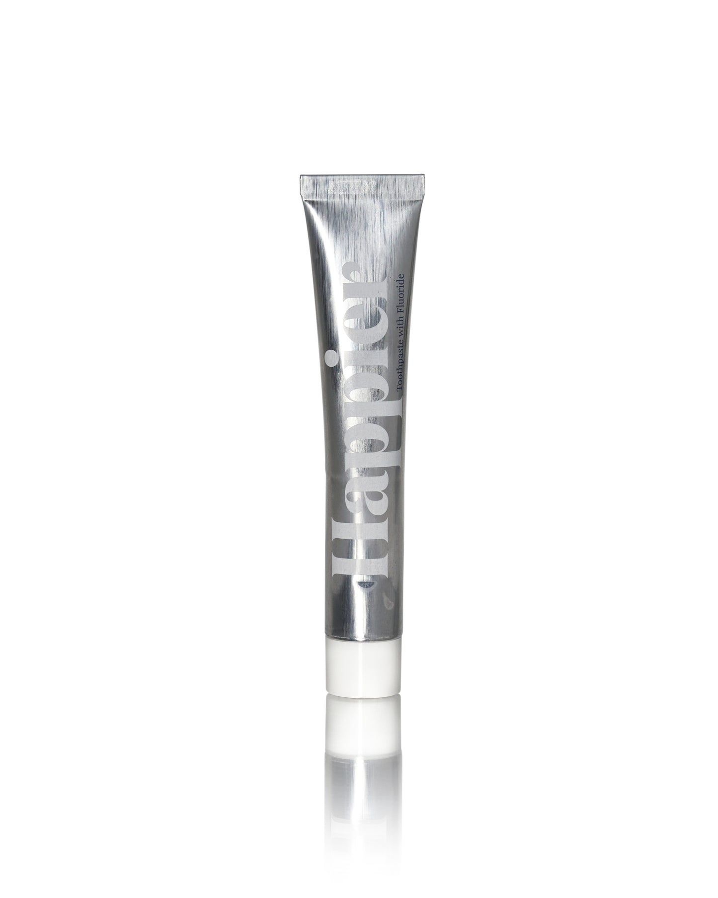 travel sized natural toothpaste in aluminium tube happier beauty