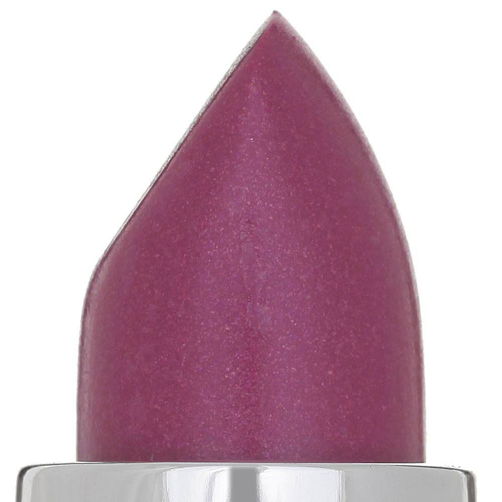 BareFaced Beauty Natural Mineral Lipstick in Enchanting. Cruelty free lipstick. Closeup on the lipstick. The shade is a deep burgundy.