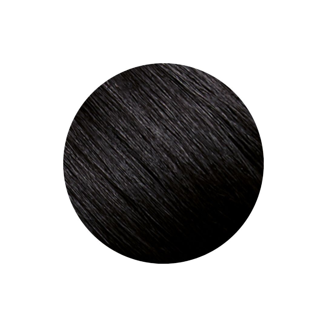 swatch of indigo black natural hair dye