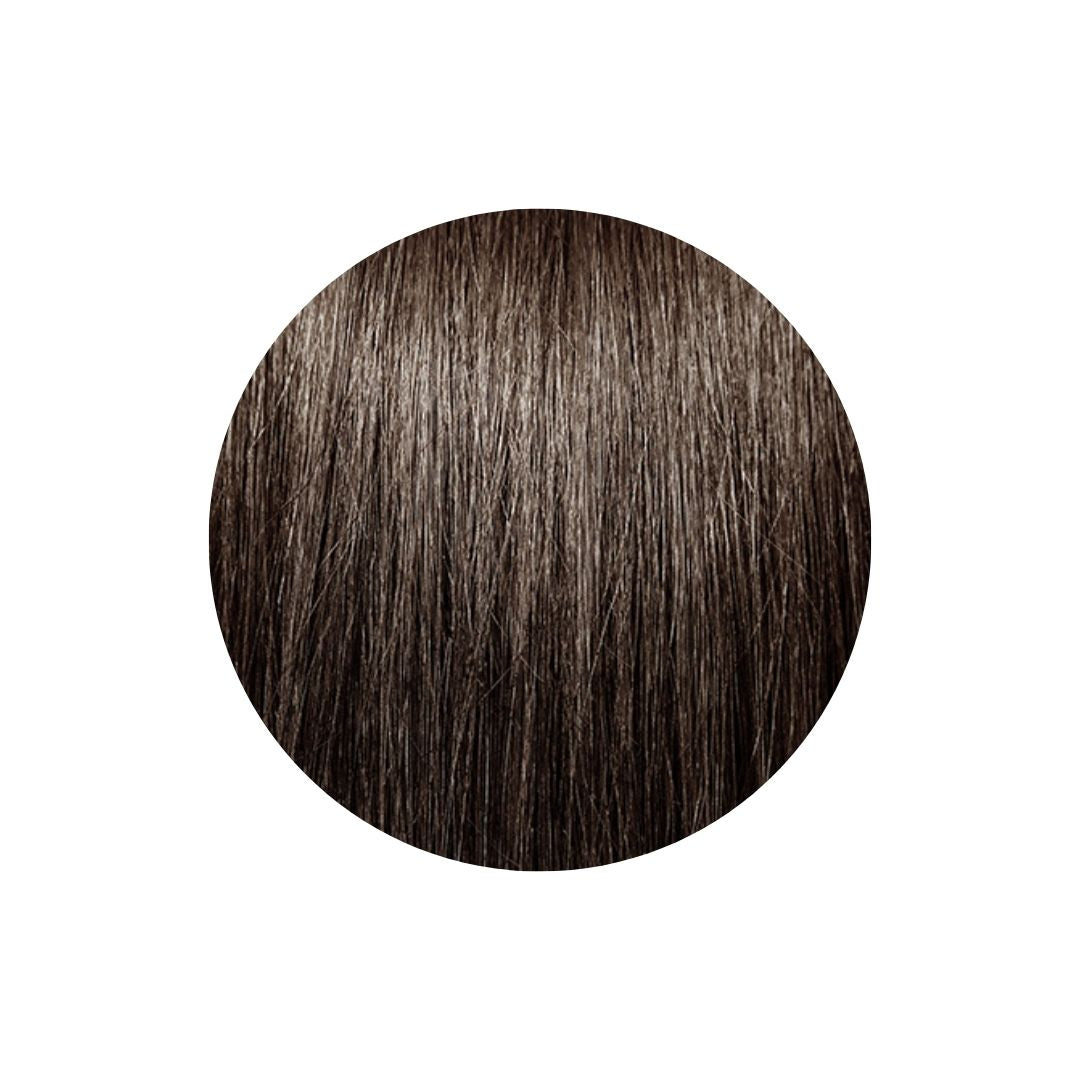 colour swatch of dark brown natural hair dye