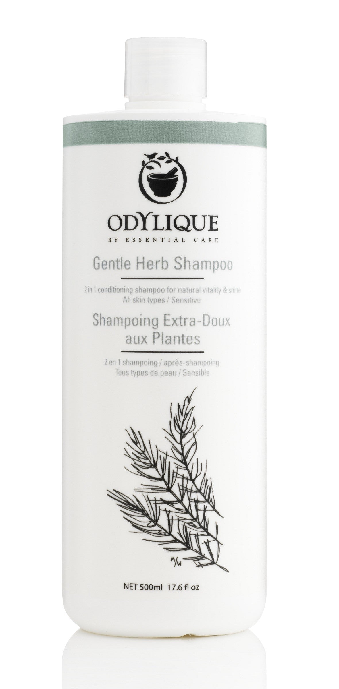 Odylique Gentle Herb Shampoo 500ml. Organic haircare. 
