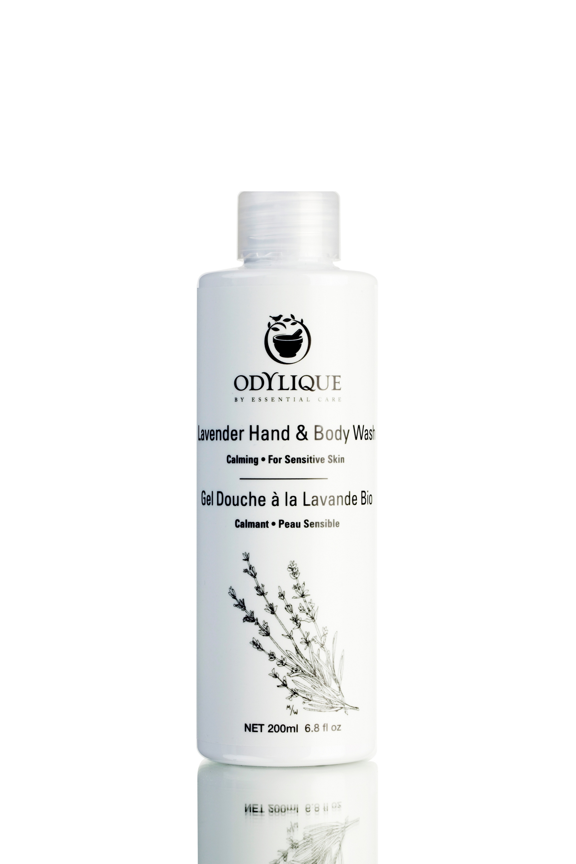 Odylique Lavender Hand and Body Wash for sensitive skin. SLS free, all natural.