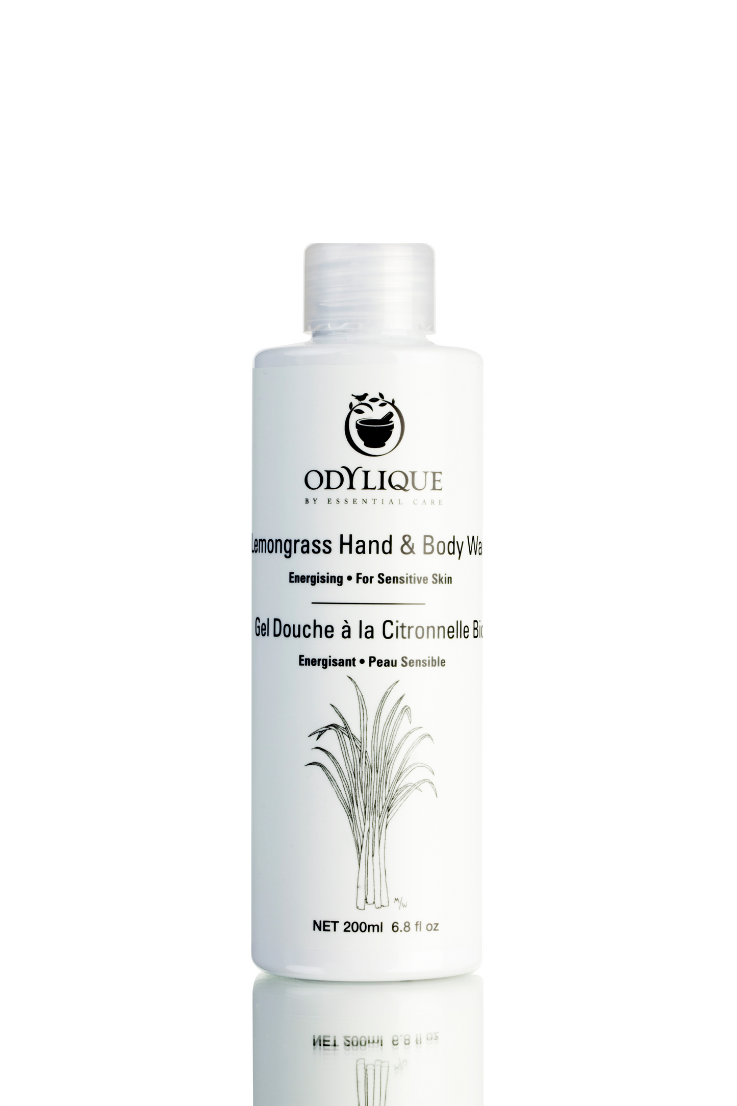 Odylique Lemongrass Hand and Body Wash for sensitive skin. Sulfate free, all natural.