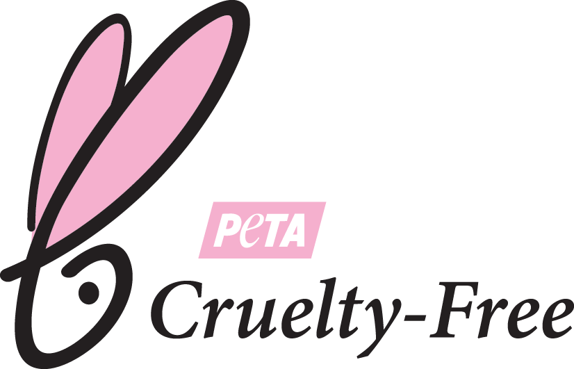 PETA Cruelty-Free logo. Odylique natural hair shampoo and conditioners certified cruelty-free.