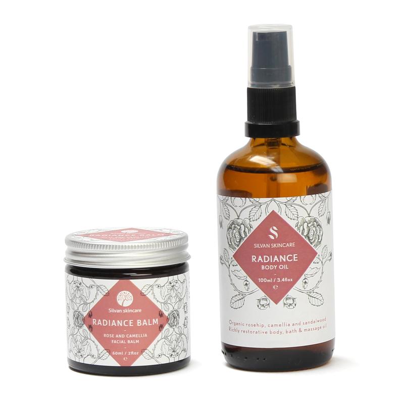 Silvan Skincare Radiance Gift Set. Natural beauty gift set