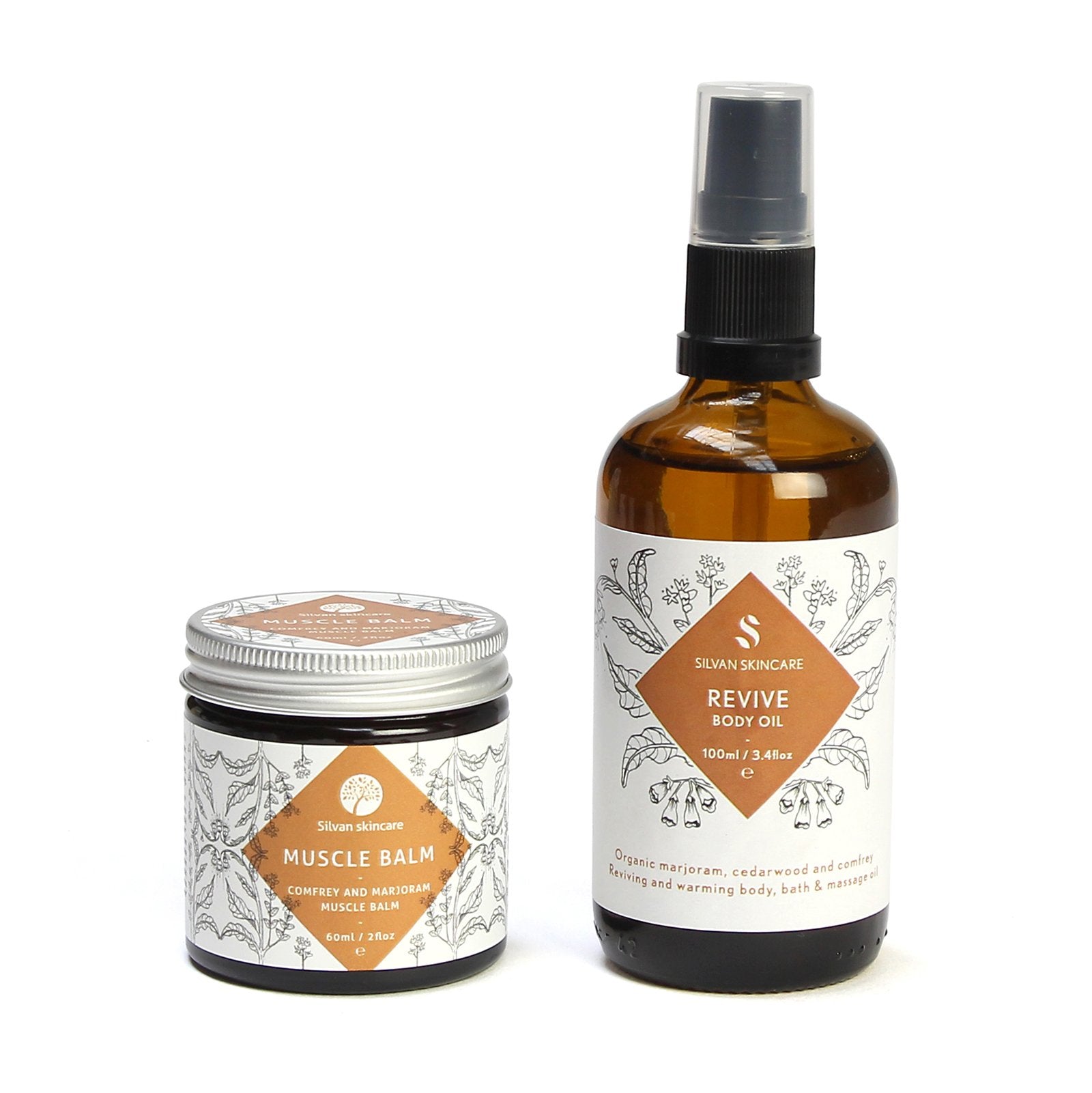 Silvan Skincare Revive Duo Gift Set. Natural remedy gift set.