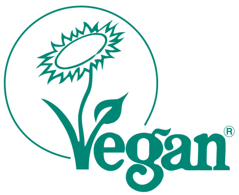 Silvan Skincare certified vegan by the Vegan Society. Vegan Society logo in green.