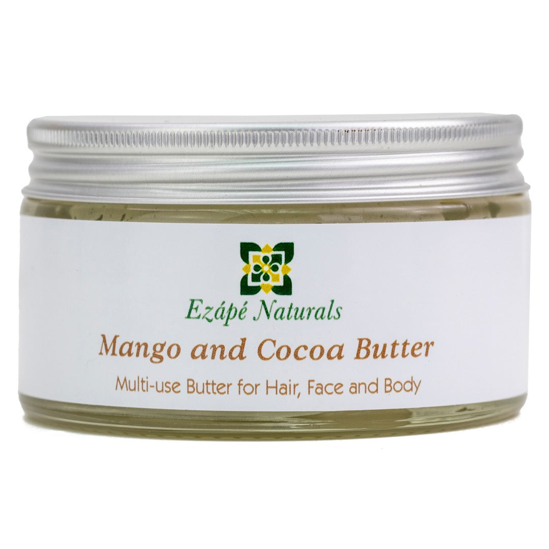 Ezape Naturals Mango and Cocoa Butter in large size. Natural product for hair and skin